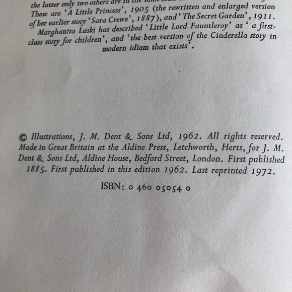 Little Lord Fauntleroy Book - Picture 7 of 11